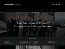 Tablet Screenshot of pattersonfirm.com